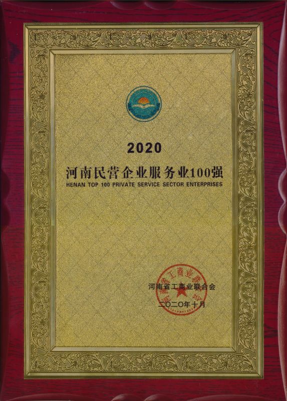2020年 河南民營100強